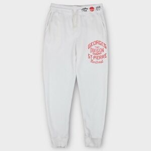 Roots of Fight Georges St-Pierre Sweatpants Men's L White Montreal MMA UFC